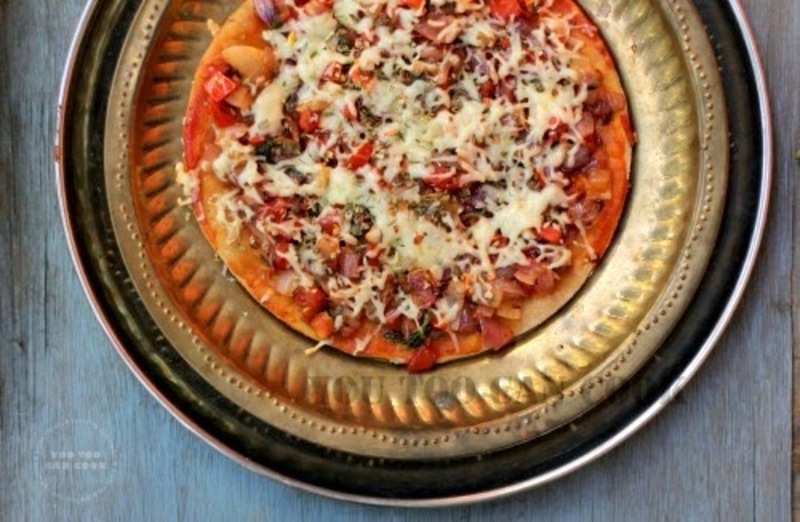 Chapati Pizza Stove Top Pizza Without Yeast Vegetable Pizza Without