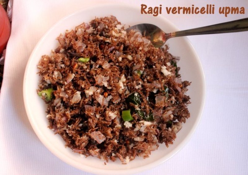 Ragi vermicelli upma how to make ragi semiya upma recipe millet