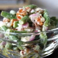 Green Bean-Feta-Pecan salad