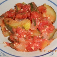 Sauteed Zucchini in Homemade Tomato Sauce