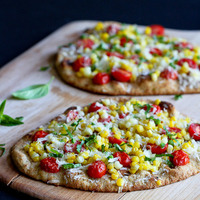 Summer Harvest Naan Pizza Recipe with Corn, Tomatoes & Jalapeño Summer Harvest Naan Pizza Recipe with Corn, Tomatoes & Jalapeño