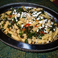 Rotini with Swiss Chard