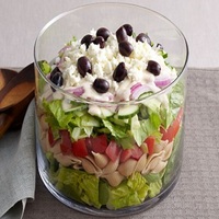 Layered Greek Salad