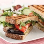 Eggplant-Mushroom Sandwiches