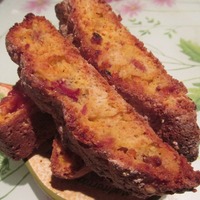 Gluten Free Chocolate Orange and Guava Biscotti