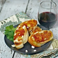 Soft Cheese and Jam Bruschetta