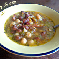 Hearty chickpea soup