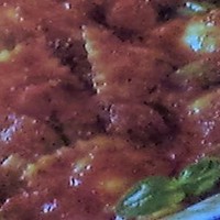 Cheese Ravioli in Chunky Homemade Marinara Cheese Ravioli in Chunky Homemade Marinara