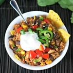 One Pan Healthy Turkey Beans and Rice