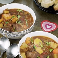 Slow Braised Red Wine Lamb Stew with Moroccan Spices