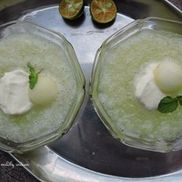 Champagne honeymelon chilled soup