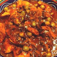 Spanish Chicken With Mushrooms And Green Olives