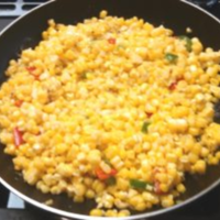 Fried Corn with Peppers